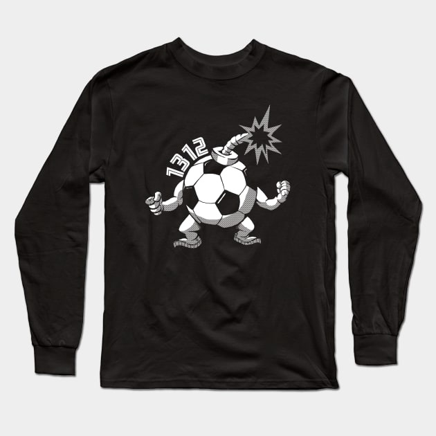 Soccer Ultra Logo 1312 Long Sleeve T-Shirt by Black Tee Inc